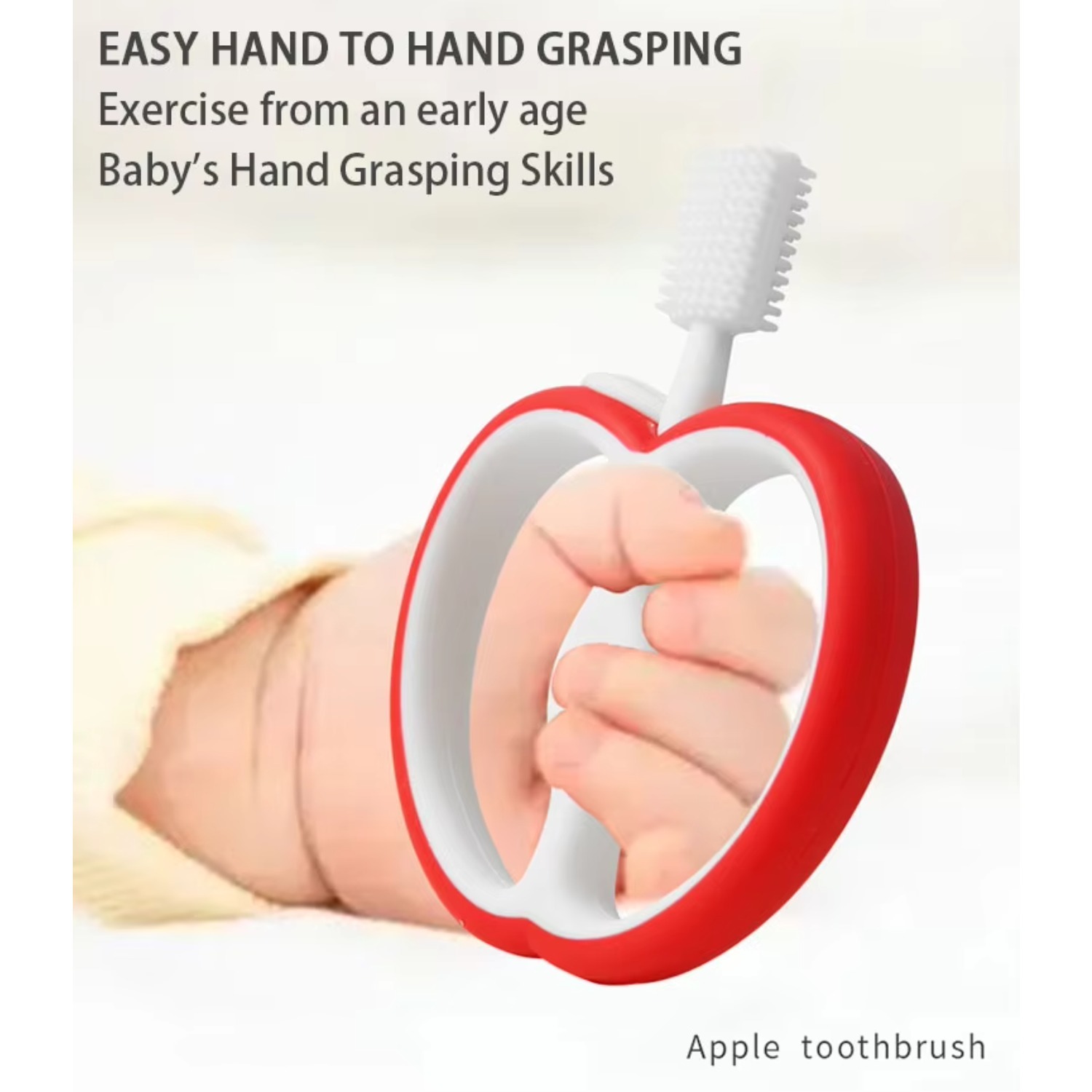 Baby Food Apple - عضاضة سيليكون على شكل تفاحة لطيفة،