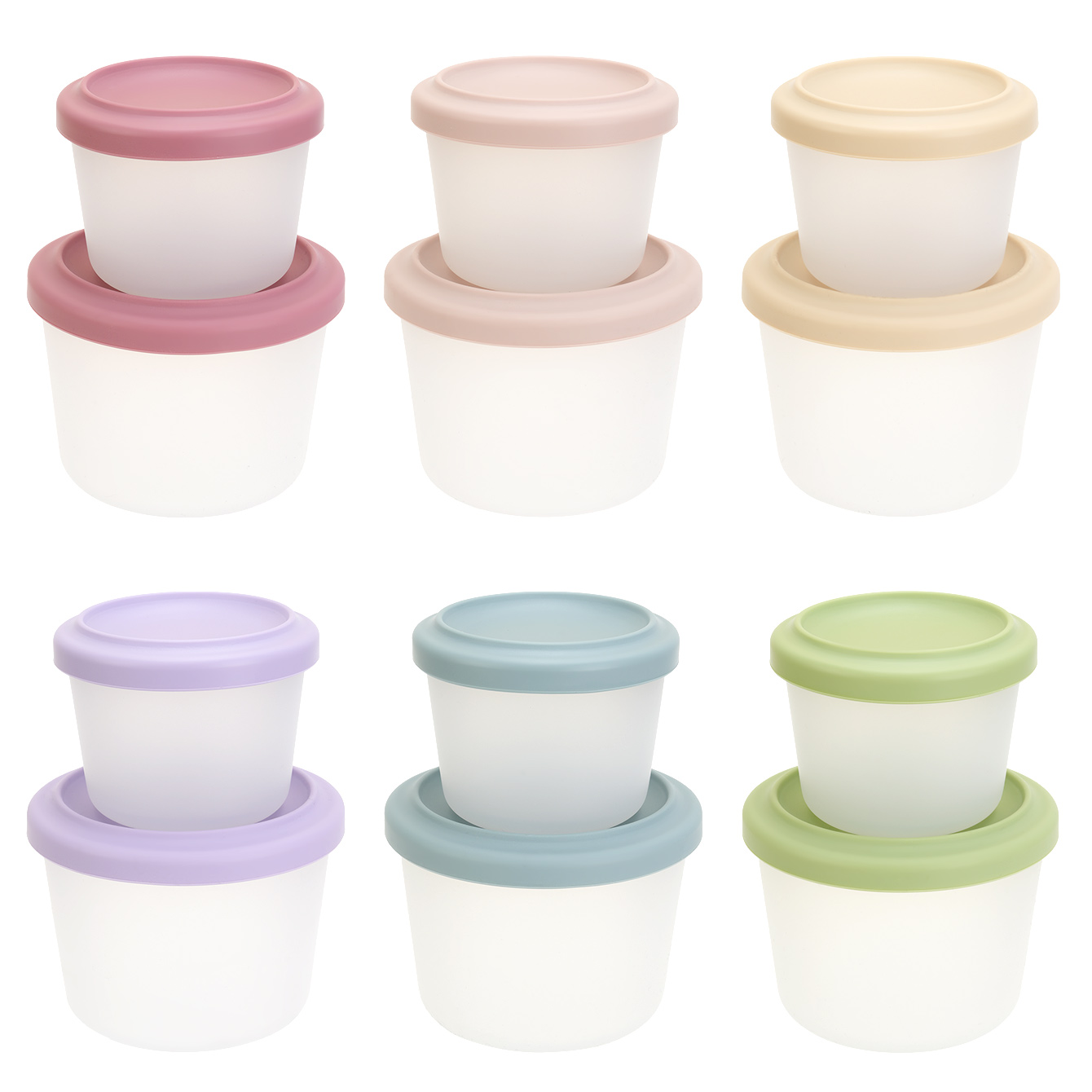Baby Food Weaning - علبتان لتخزين طعام الأطفال خالية من