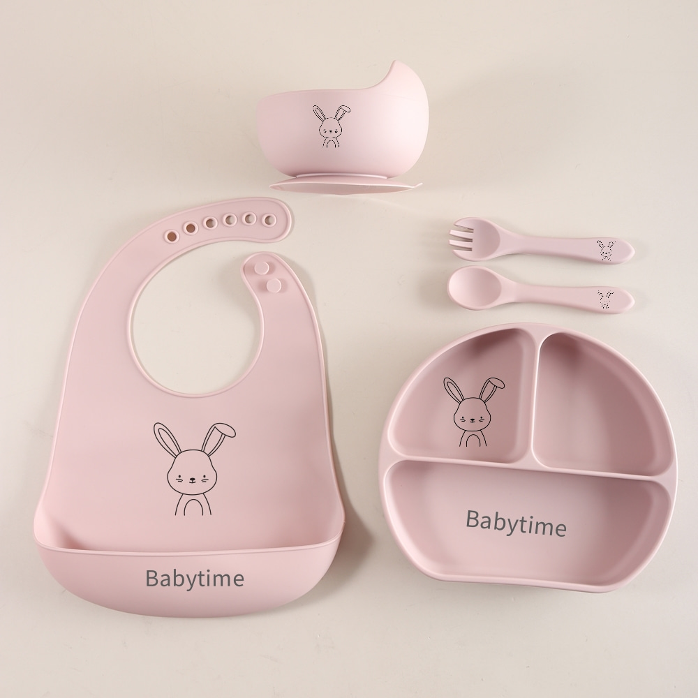 Baby Food Weaning - مجموعة أدوات أطفال أرنب مكونة من