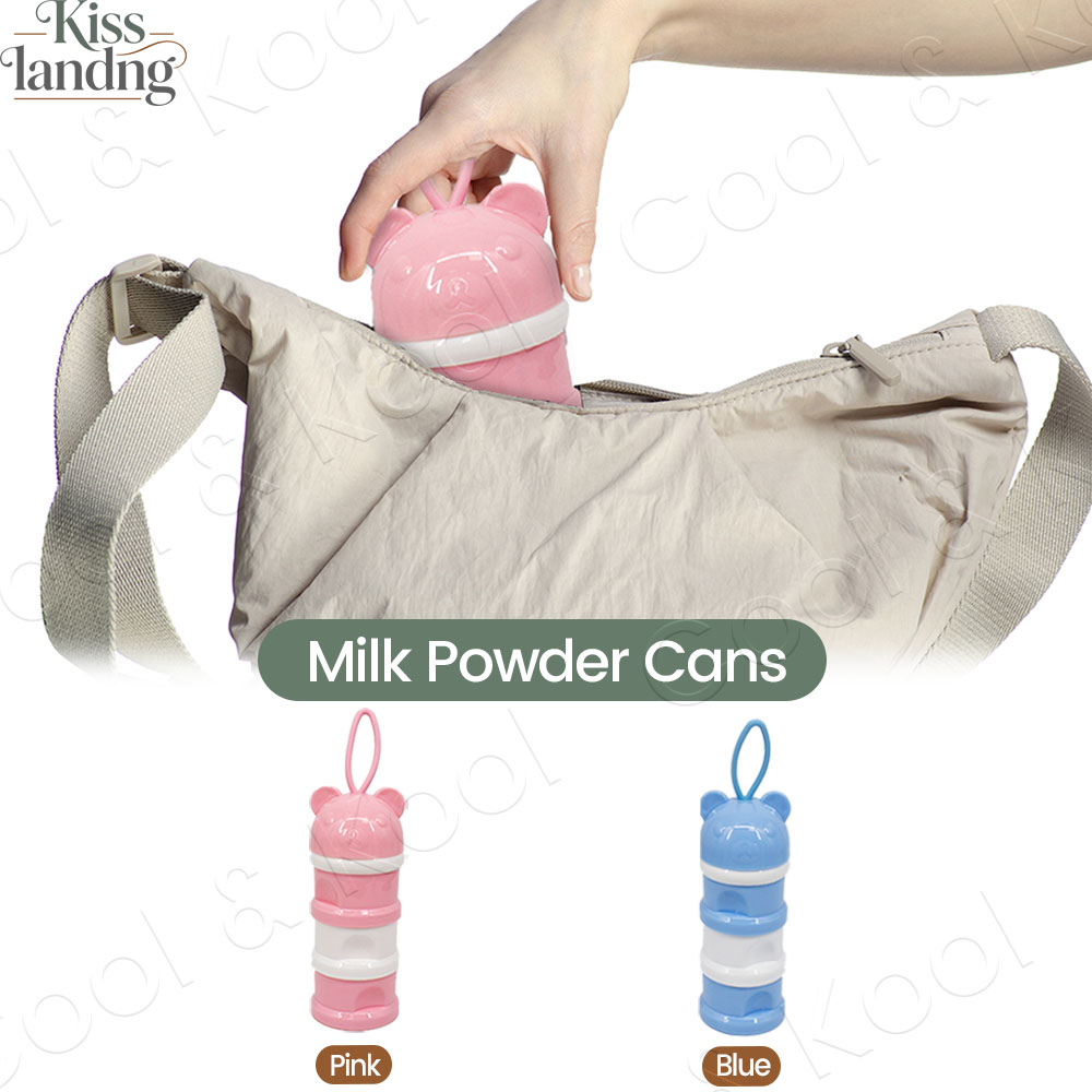 Formula Dispenser Portable - موزع حليب الأطفال المحمول ثلاثي الطبقات،