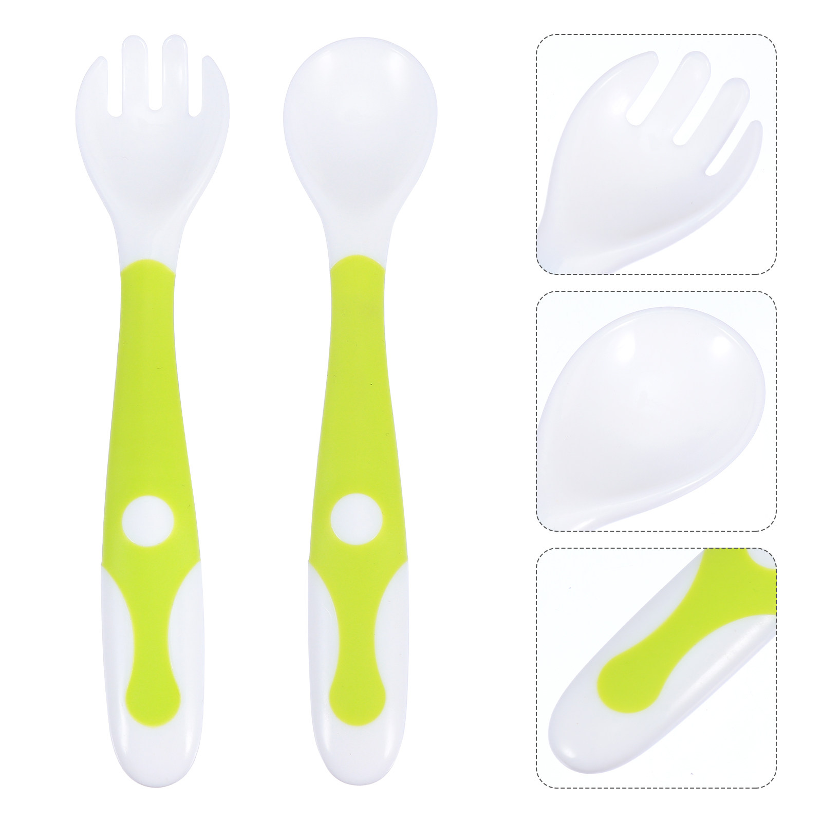 Baby Food Utensil - مجموعة واحدة من ملاعق وشوك الأطفال