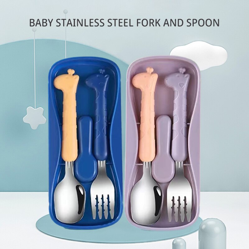 قطعتان من أدوات المائدة للأطفا - مراجعة Baby Food Utensil وسعره