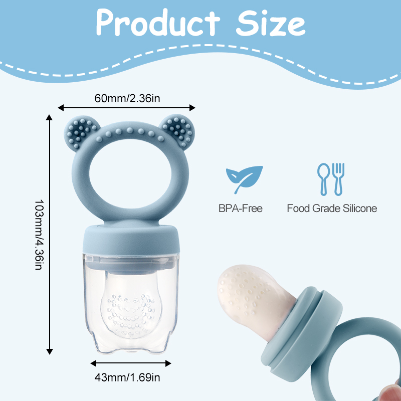 مغذي فواكه للأطفال على شكل دب  - مراجعة Baby Food Feeder وسعره
