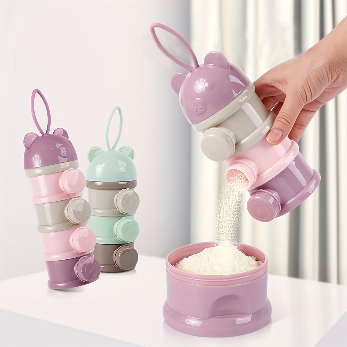 حاوية مسحوق حليب الأطفال ذات س - مراجعة Formula Dispenser Portable وسعره