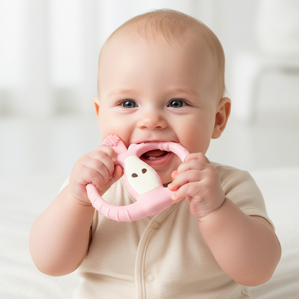 لعبة عضاضة للأطفال من السيليكو - مراجعة Baby Food Apple وسعره