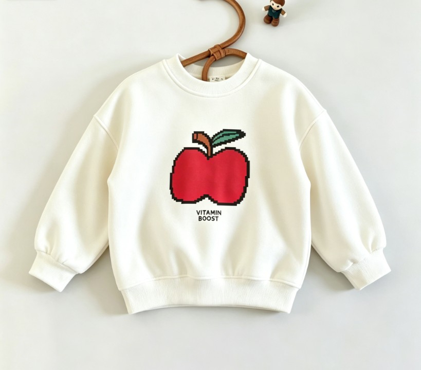 بلوفر للأطفال الصغار برقبة دائ - مراجعة Baby Food Apple وسعره